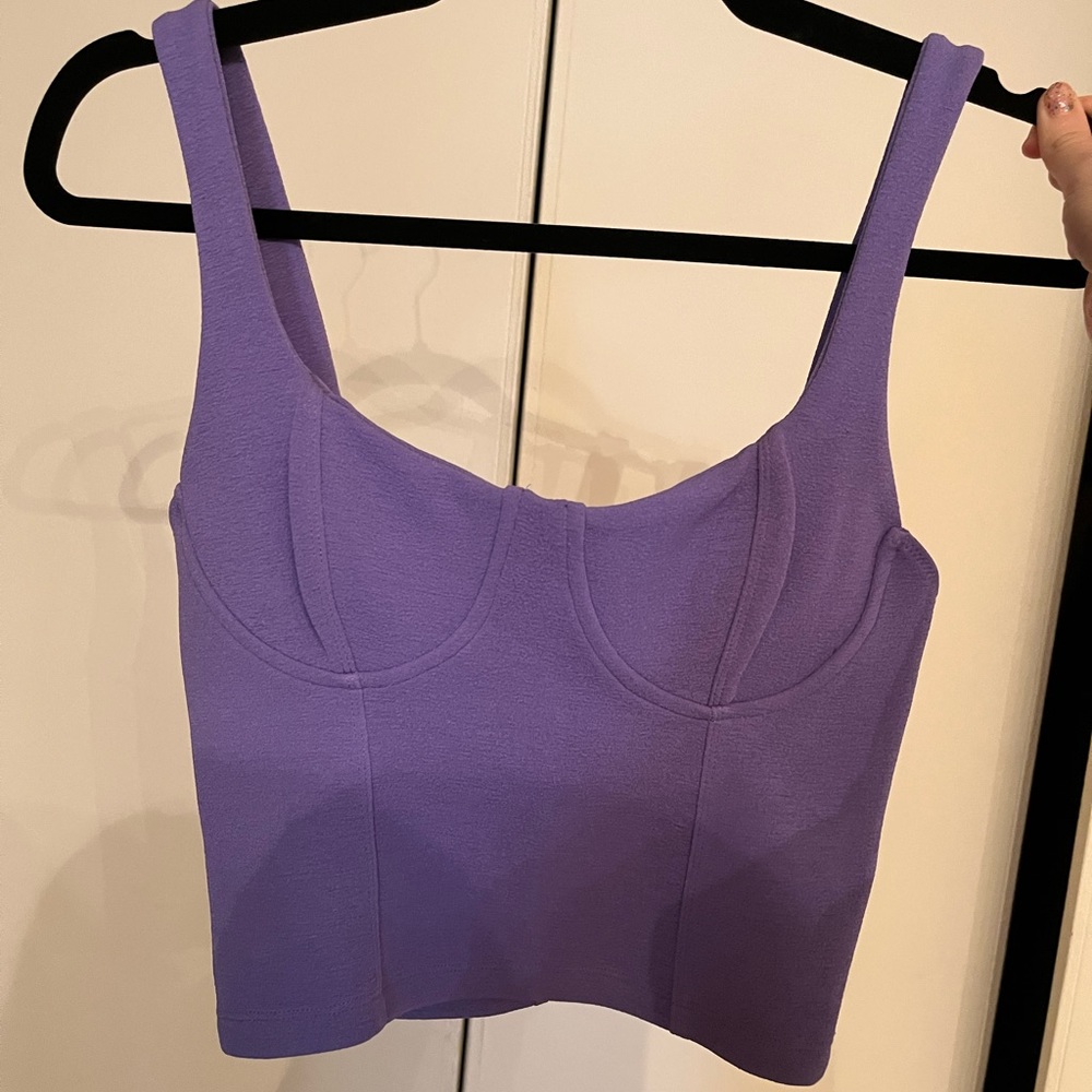 Zara purple corset/tank top